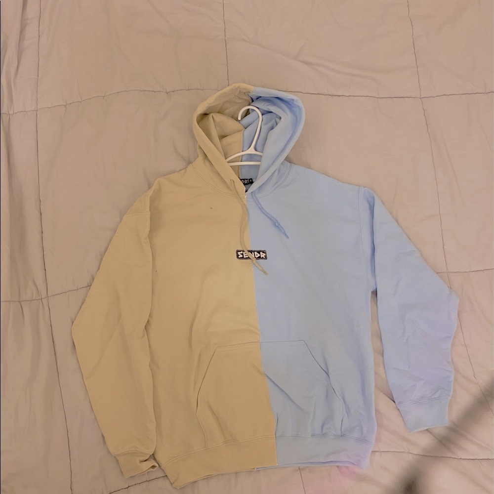 Yellow and Blue SENDR Hoodie